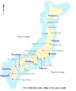 Map of Jpan